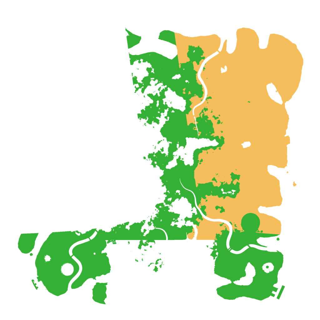 Biome Rust Map: Procedural Map, Size: 4500, Seed: 165543281