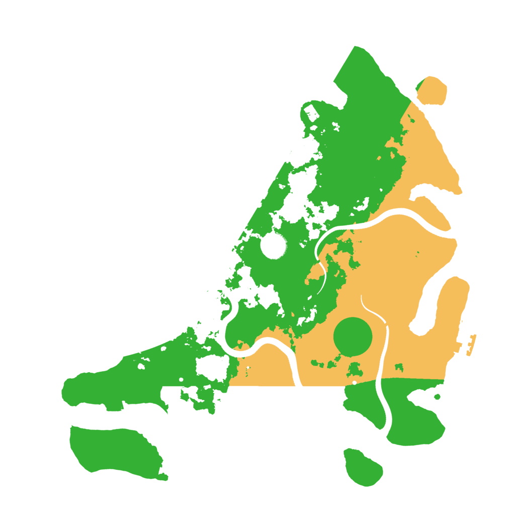 Biome Rust Map: Procedural Map, Size: 3500, Seed: 440828246
