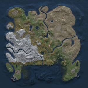 Thumbnail Rust Map: Procedural Map, Size: 4250, Seed: 1325470336, 17 Monuments
