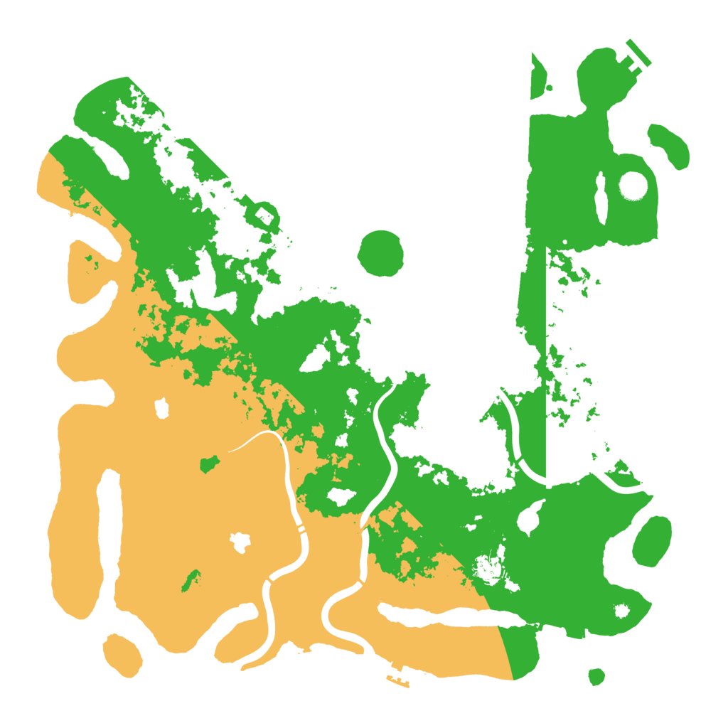 Biome Rust Map: Procedural Map, Size: 4500, Seed: 2007106395