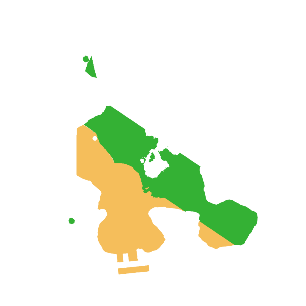 Biome Rust Map: Procedural Map, Size: 2000, Seed: 1167883900