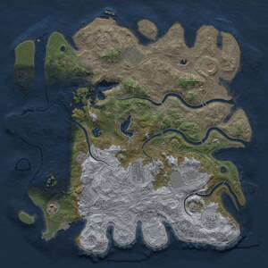 Thumbnail Rust Map: Procedural Map, Size: 4250, Seed: 1057412968, 16 Monuments