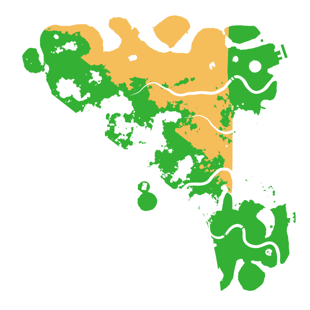 Biome Rust Map: Procedural Map, Size: 4500, Seed: 435345