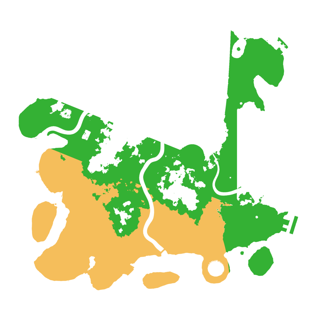 Biome Rust Map: Procedural Map, Size: 3500, Seed: 13122025