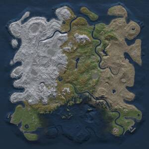 Thumbnail Rust Map: Procedural Map, Size: 5000, Seed: 1015250727, 16 Monuments