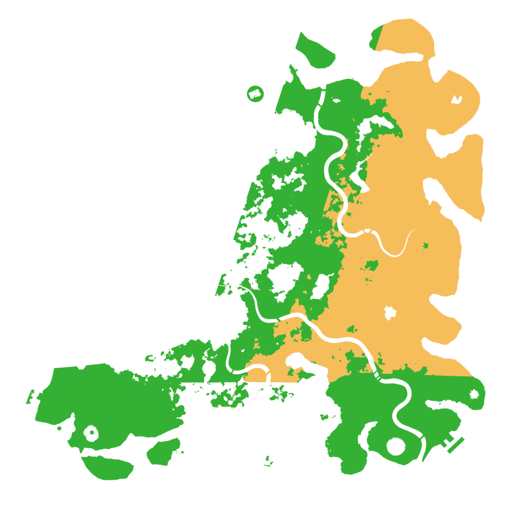 Biome Rust Map: Procedural Map, Size: 5000, Seed: 1015250727