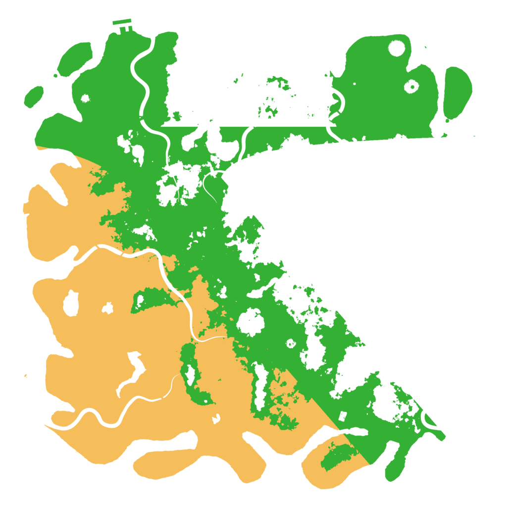 Biome Rust Map: Procedural Map, Size: 5500, Seed: 558240