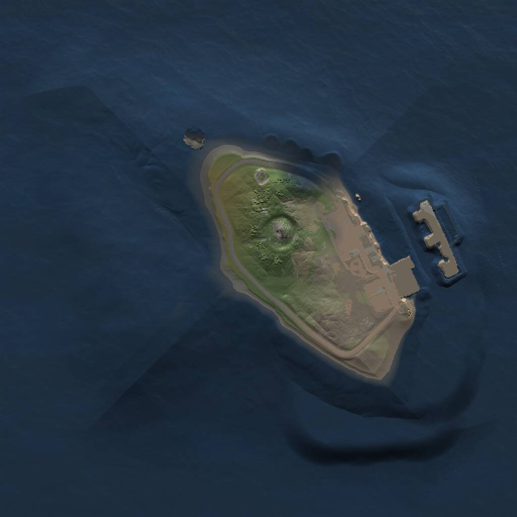 Rust Map: Procedural Map, Size: 1000, Seed: 1651304925, 2 Monuments