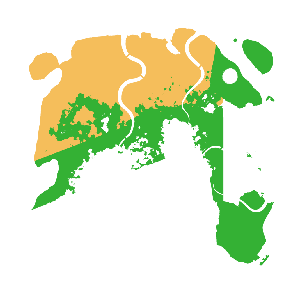 Biome Rust Map: Procedural Map, Size: 3500, Seed: 139065091