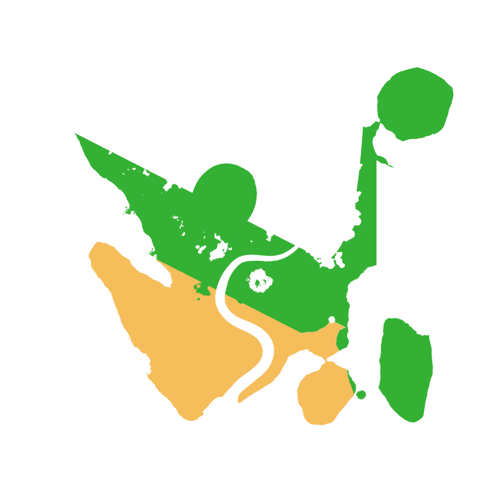 Biome Rust Map: Procedural Map, Size: 2200, Seed: 1983870591