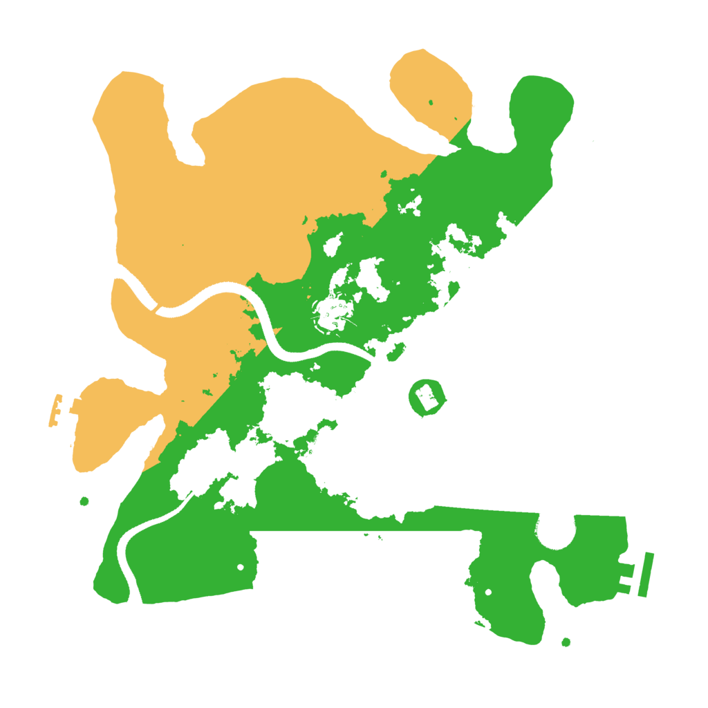 Biome Rust Map: Procedural Map, Size: 3200, Seed: 9527