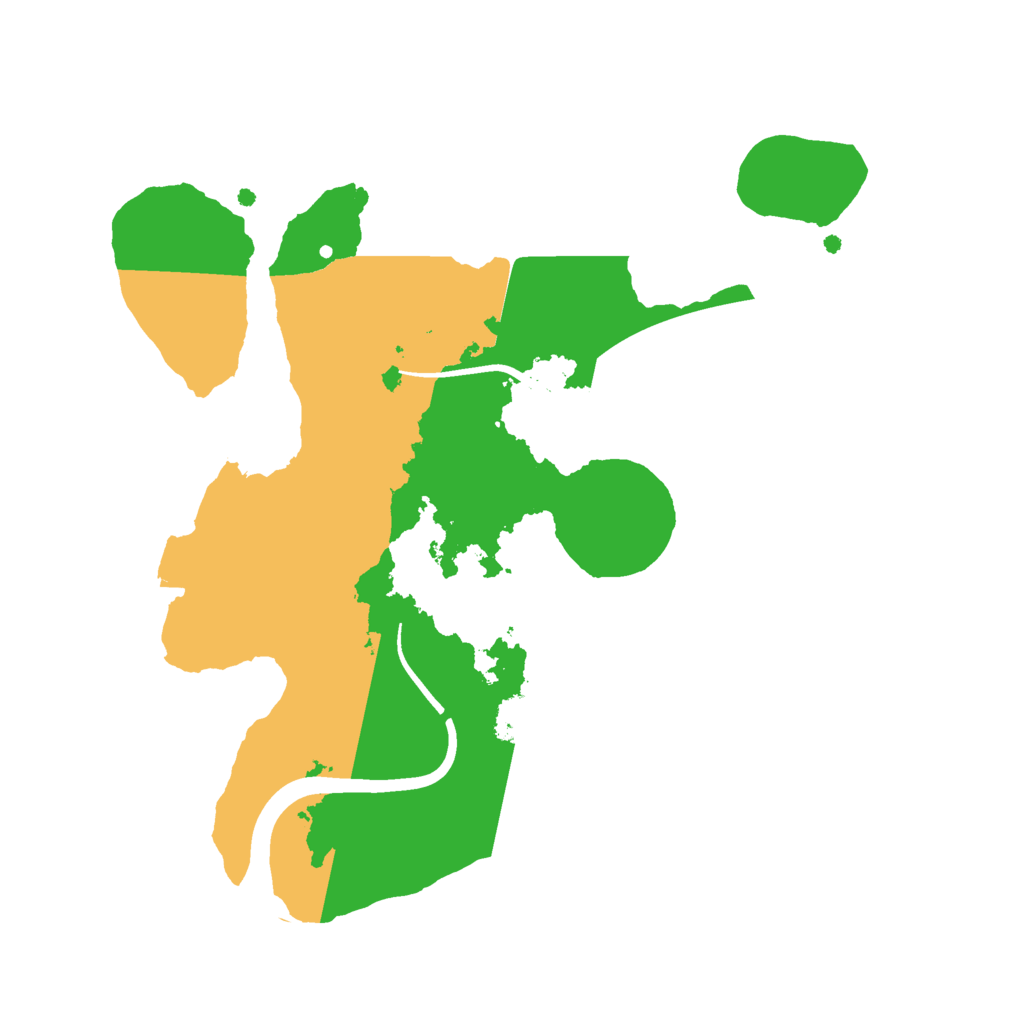 Biome Rust Map: Procedural Map, Size: 2300, Seed: 8988857