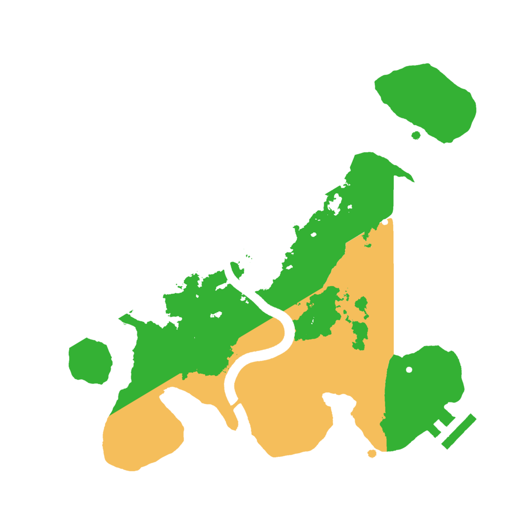 Biome Rust Map: Procedural Map, Size: 2500, Seed: 69548530
