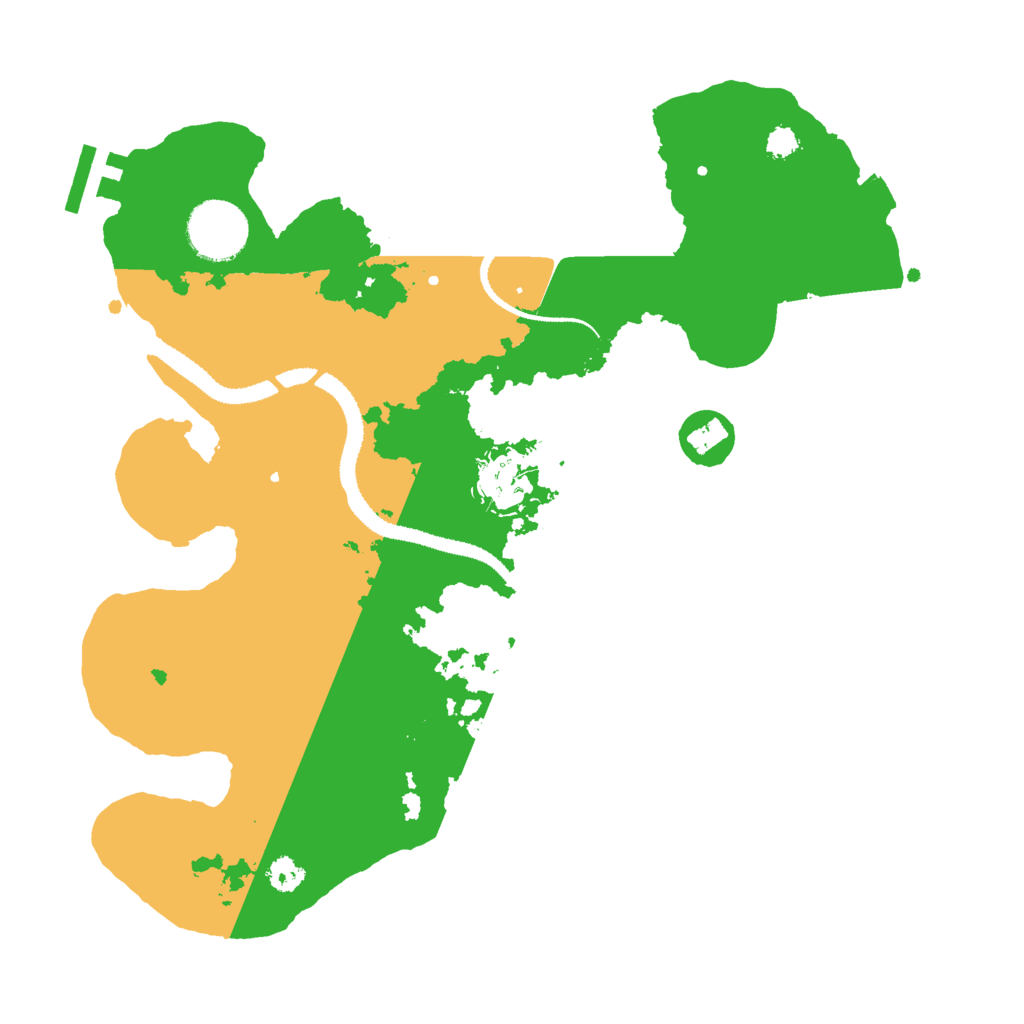 Biome Rust Map: Procedural Map, Size: 3000, Seed: 1006428821