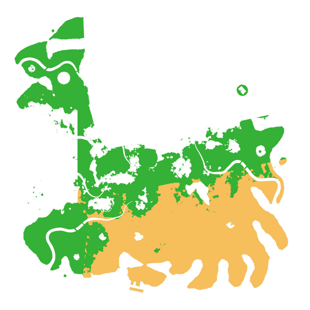 Biome Rust Map: Procedural Map, Size: 4500, Seed: 2079057339