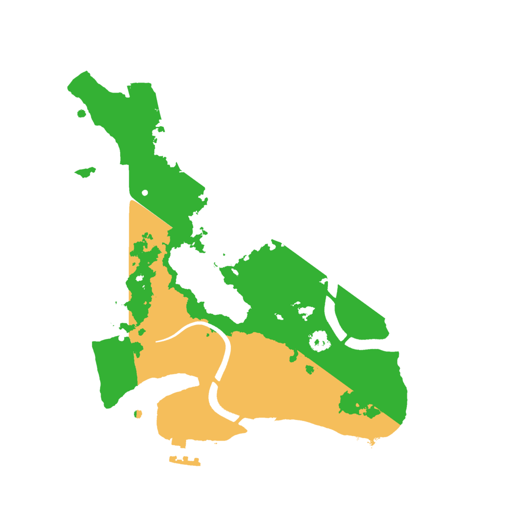 Biome Rust Map: Procedural Map, Size: 2500, Seed: 10312459