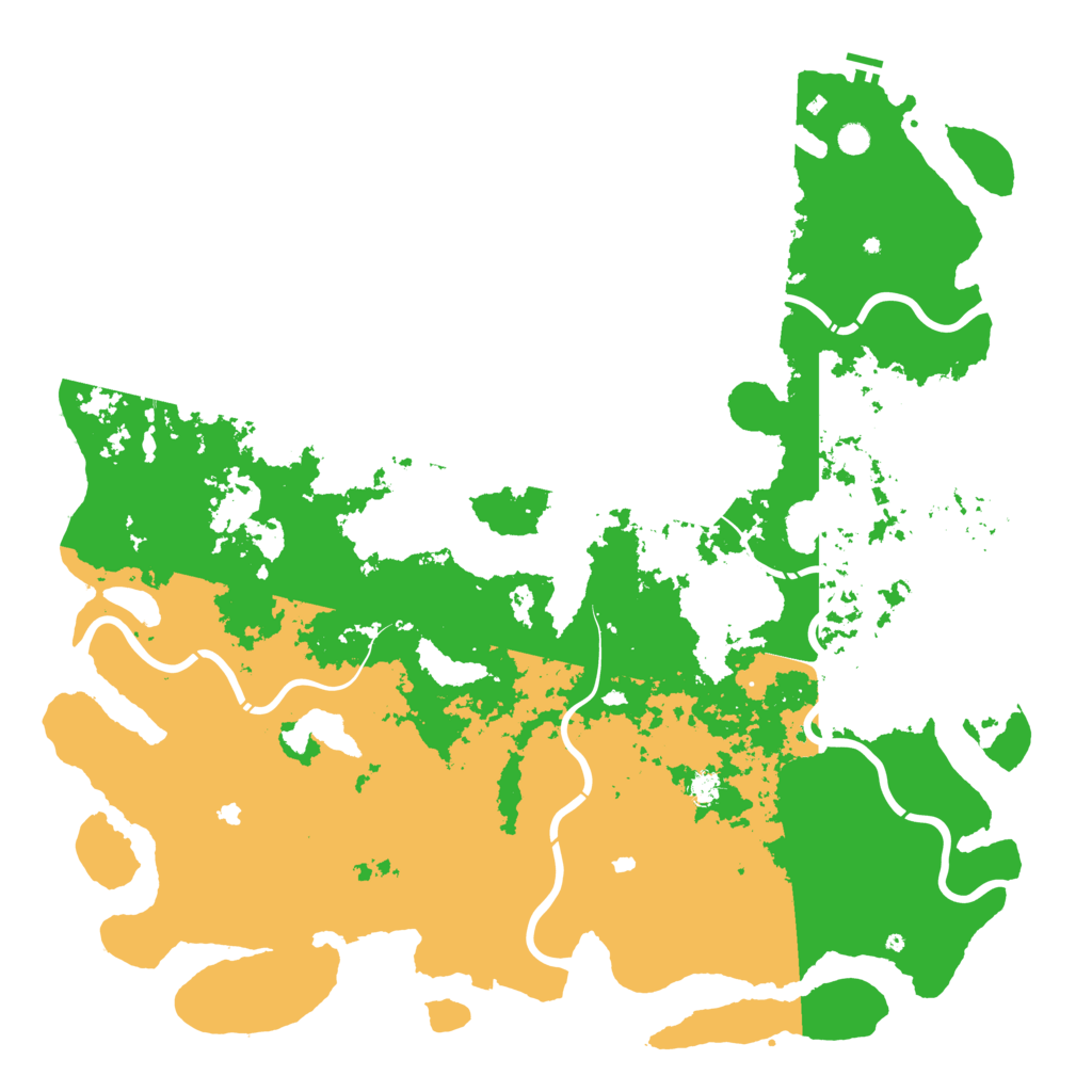 Biome Rust Map: Procedural Map, Size: 6000, Seed: 716909002
