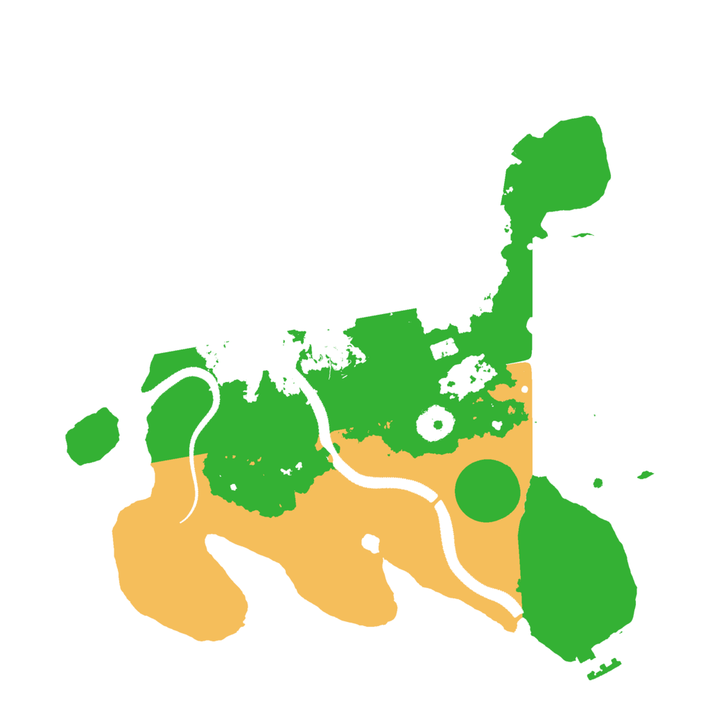 Biome Rust Map: Procedural Map, Size: 3000, Seed: 434141