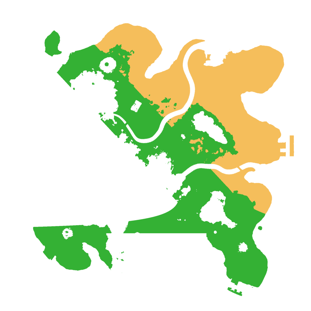 Biome Rust Map: Procedural Map, Size: 3000, Seed: 1402864594