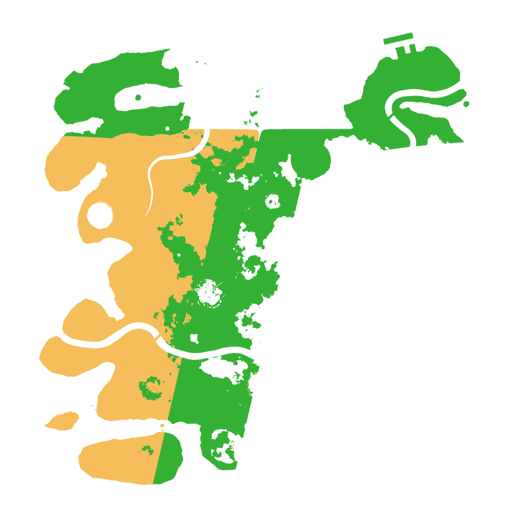 Biome Rust Map: Procedural Map, Size: 3500, Seed: 850253478