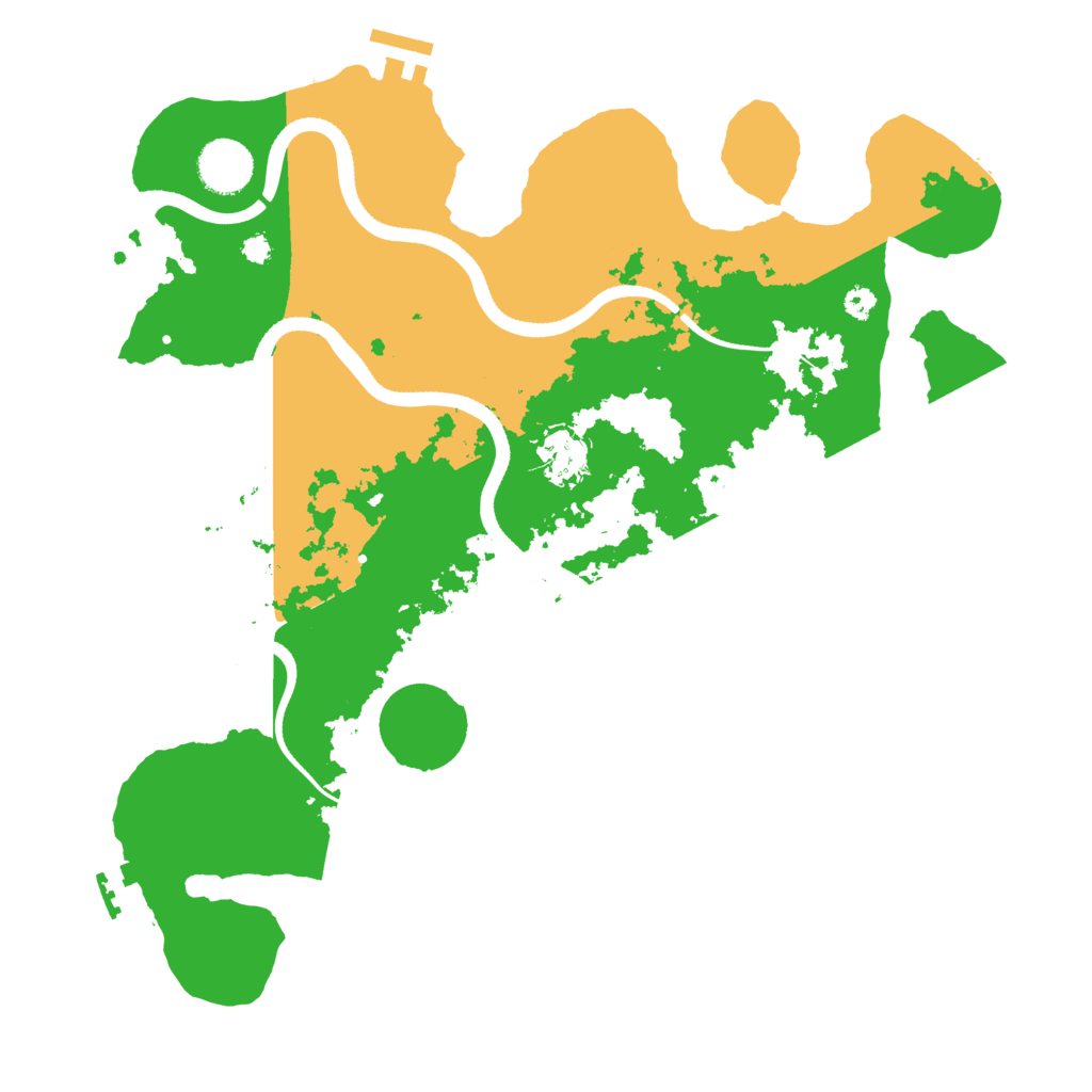 Biome Rust Map: Procedural Map, Size: 3500, Seed: 711066581