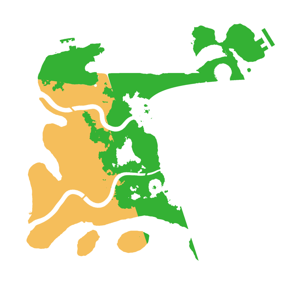 Biome Rust Map: Procedural Map, Size: 3000, Seed: 19680