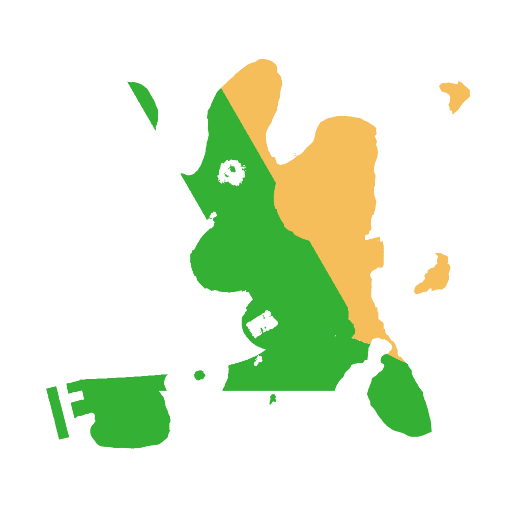 Biome Rust Map: Procedural Map, Size: 2000, Seed: 12340311