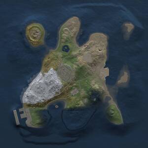 Thumbnail Rust Map: Procedural Map, Size: 2000, Seed: 12340311, 4 Monuments