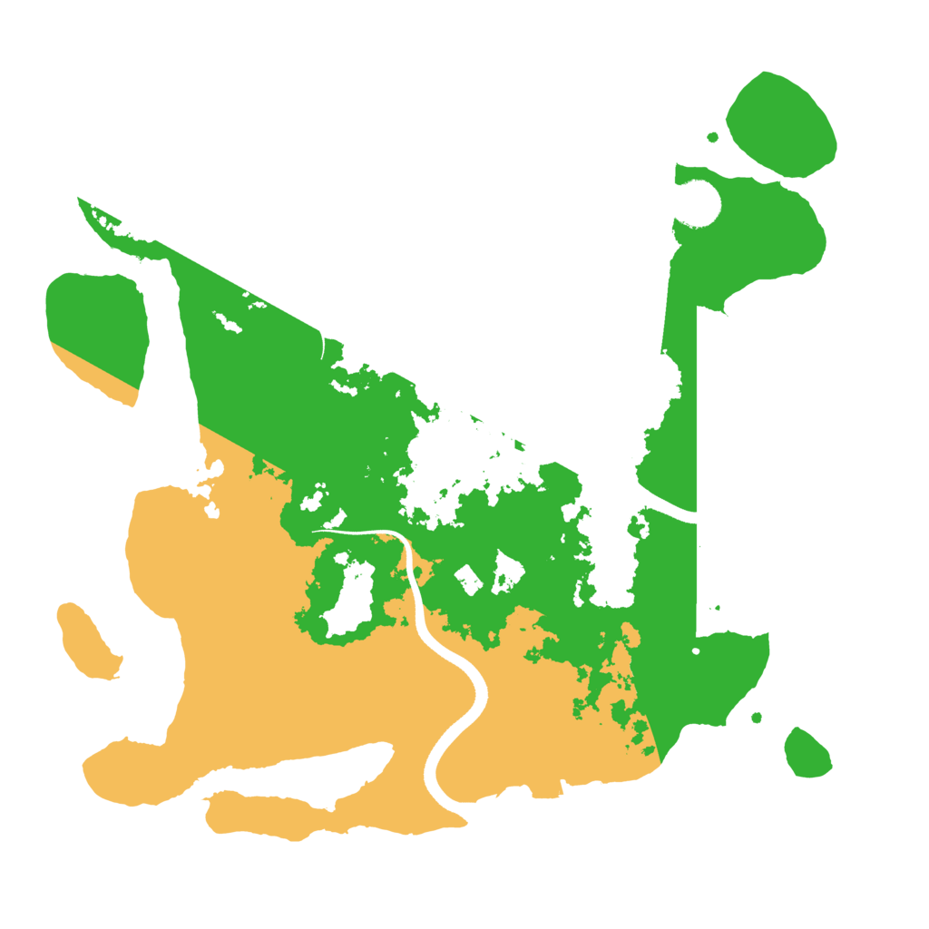 Biome Rust Map: Procedural Map, Size: 3500, Seed: 3802