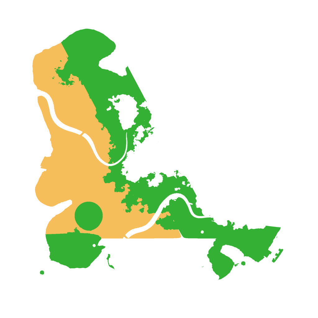 Biome Rust Map: Procedural Map, Size: 3000, Seed: 19187