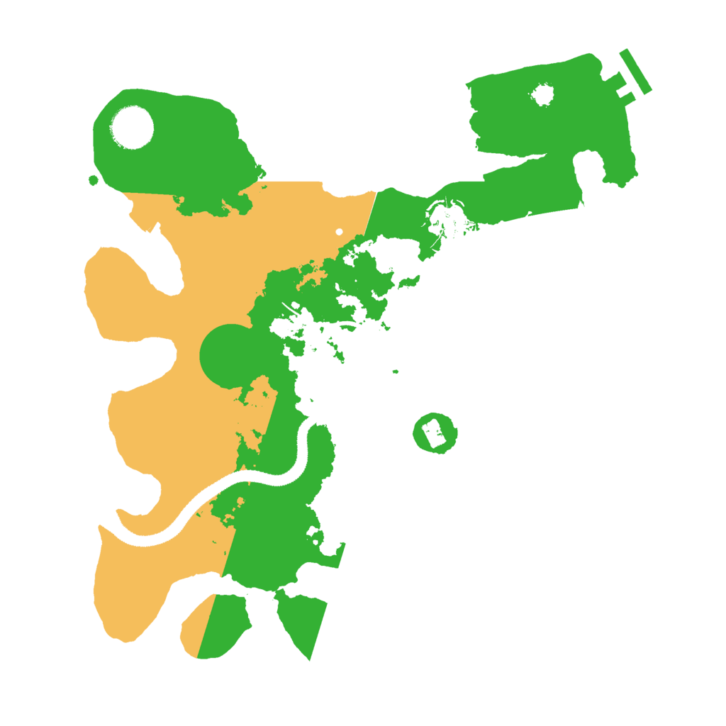 Biome Rust Map: Procedural Map, Size: 3000, Seed: 10886