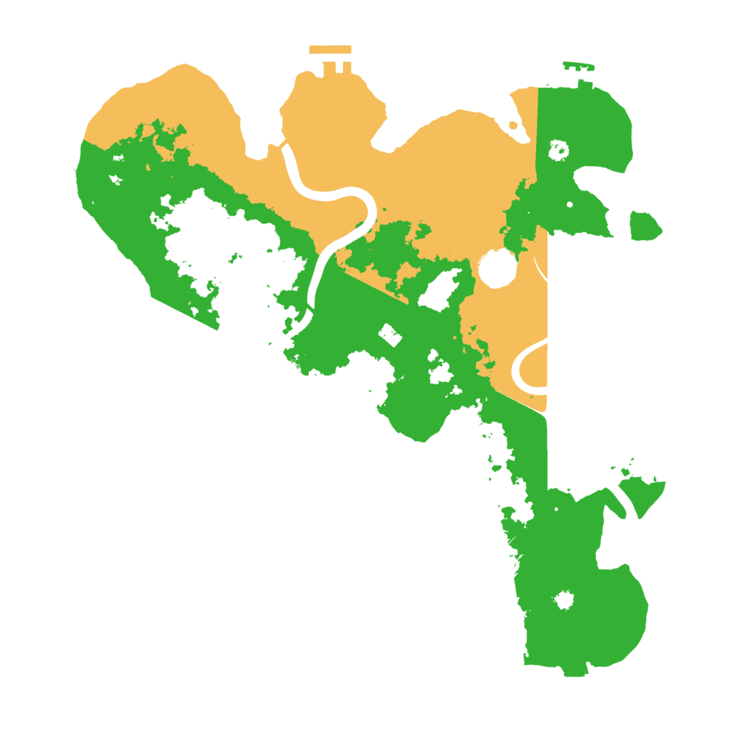 Biome Rust Map: Procedural Map, Size: 3500, Seed: 174719903