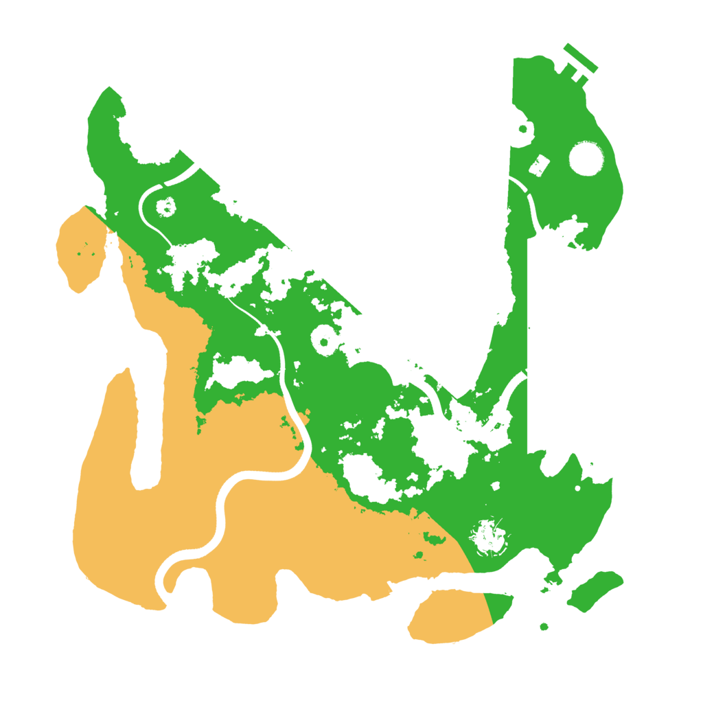 Biome Rust Map: Procedural Map, Size: 3600, Seed: 574592337