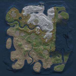 Thumbnail Rust Map: Procedural Map, Size: 3750, Seed: 1248914123, 16 Monuments
