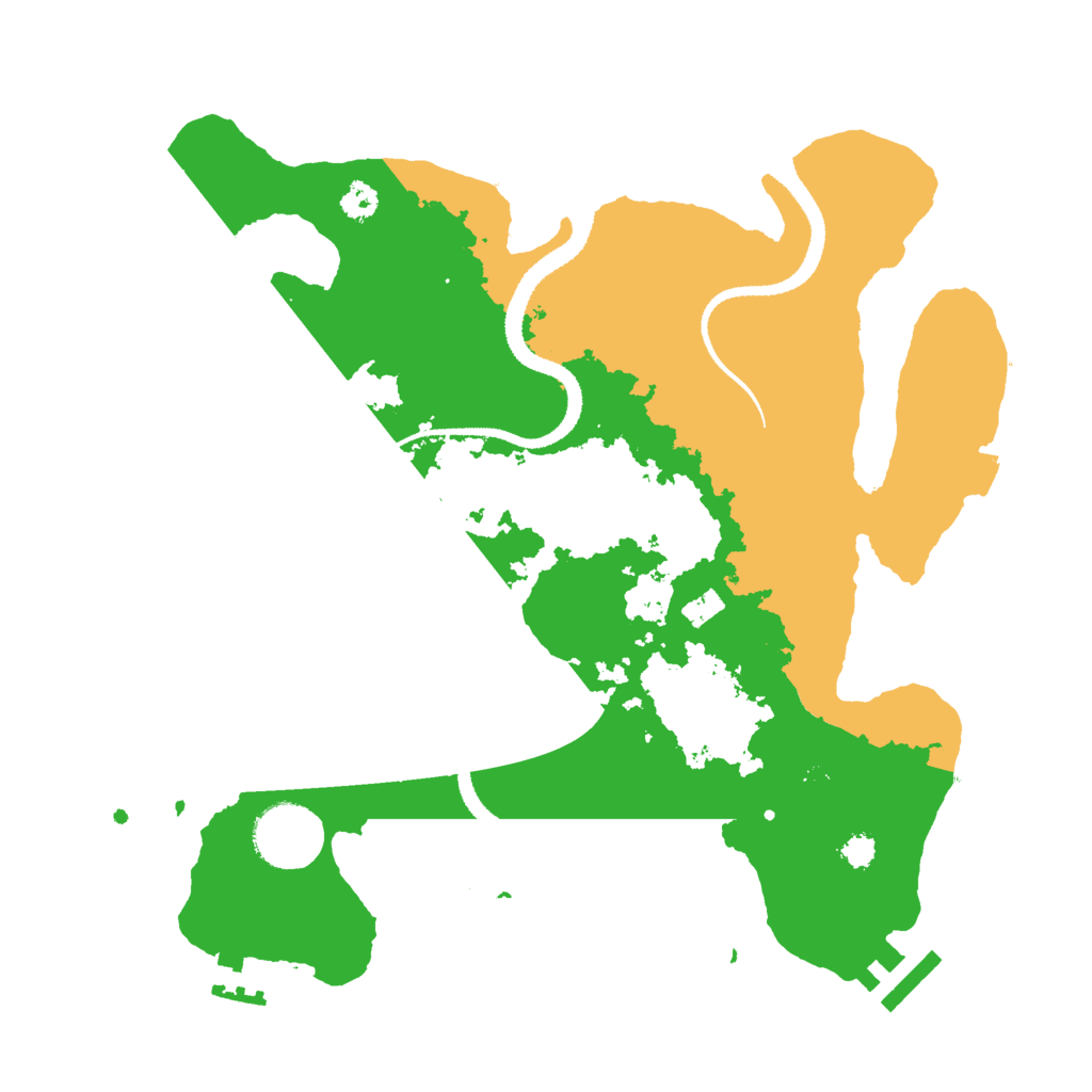 Biome Rust Map: Procedural Map, Size: 3000, Seed: 2111