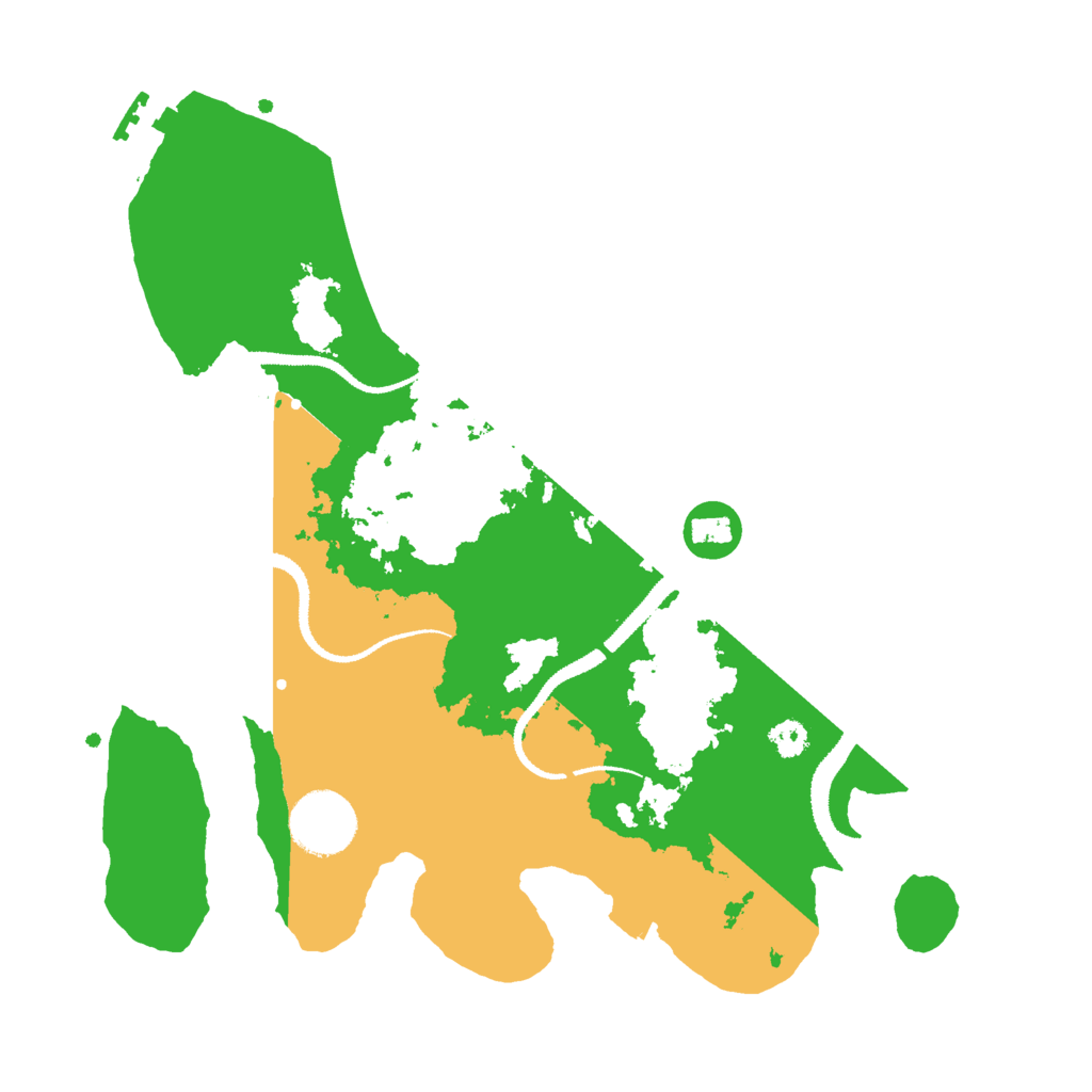 Biome Rust Map: Procedural Map, Size: 3000, Seed: 22349127