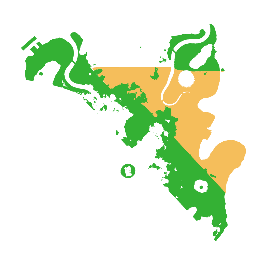 Biome Rust Map: Procedural Map, Size: 3000, Seed: 27069