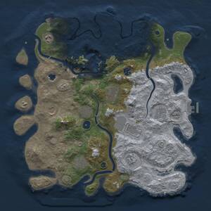 Thumbnail Rust Map: Procedural Map, Size: 4000, Seed: 2093472754, 16 Monuments