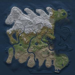 Thumbnail Rust Map: Procedural Map, Size: 3500, Seed: 801464954, 12 Monuments