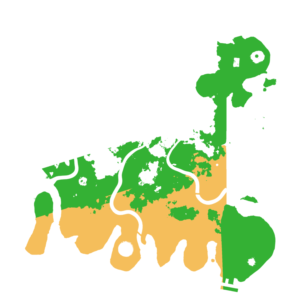 Biome Rust Map: Procedural Map, Size: 3500, Seed: 801464954