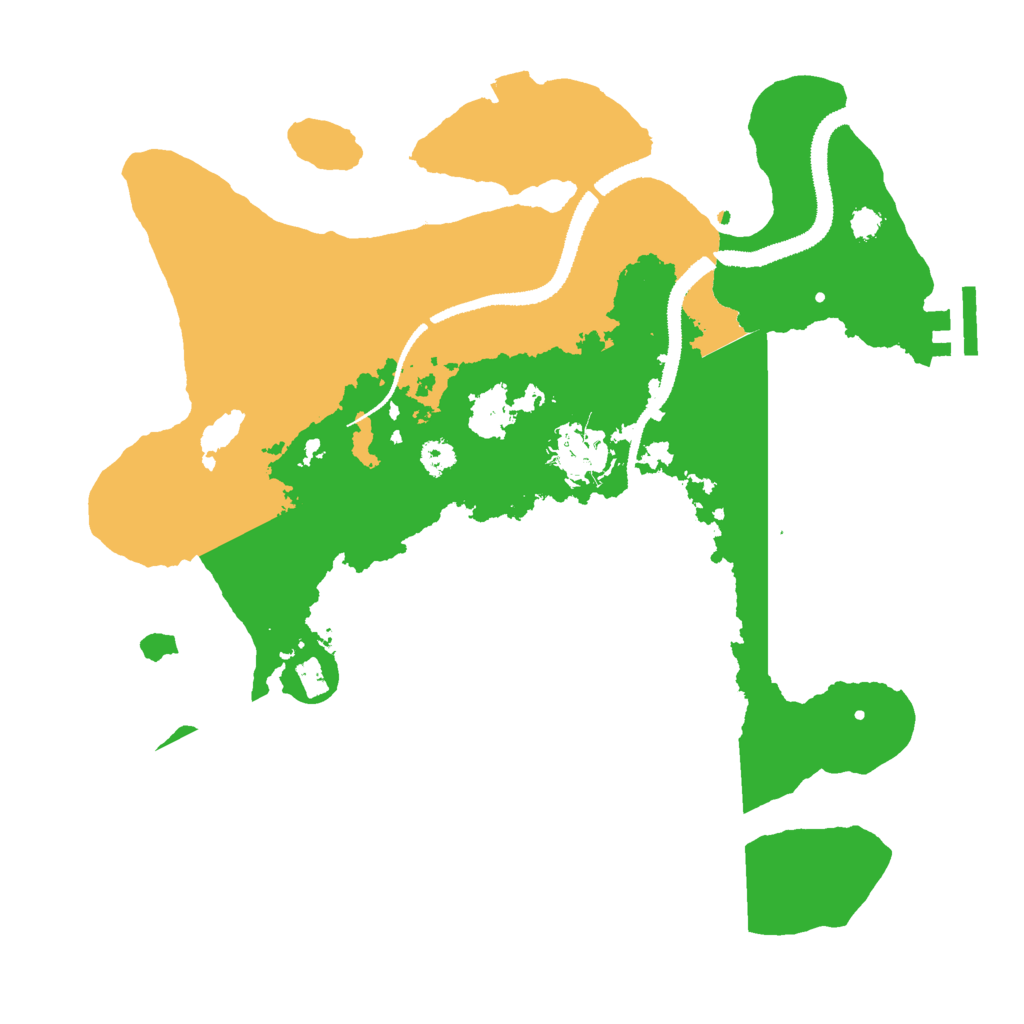 Biome Rust Map: Procedural Map, Size: 3000, Seed: 6234521