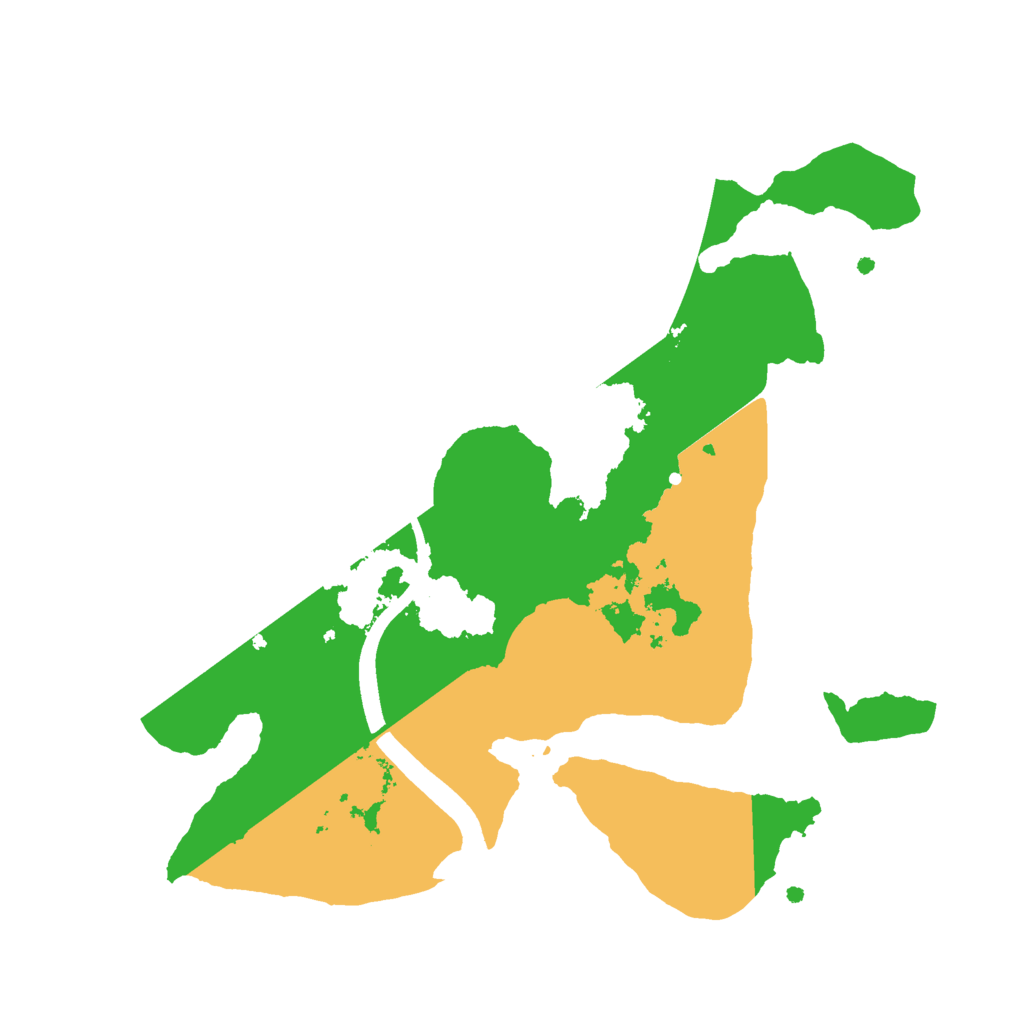 Biome Rust Map: Procedural Map, Size: 2400, Seed: 266648