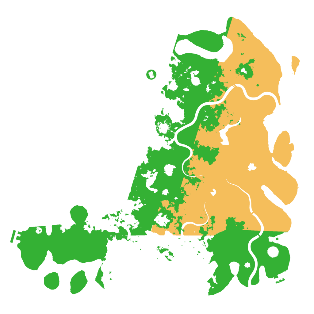 Biome Rust Map: Procedural Map, Size: 5000, Seed: 6459137