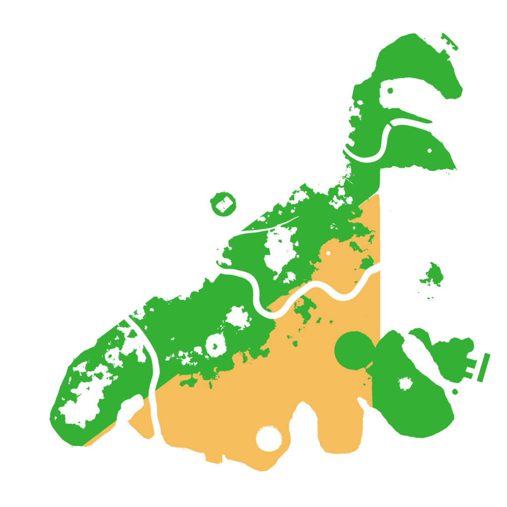 Biome Rust Map: Procedural Map, Size: 3500, Seed: 50025