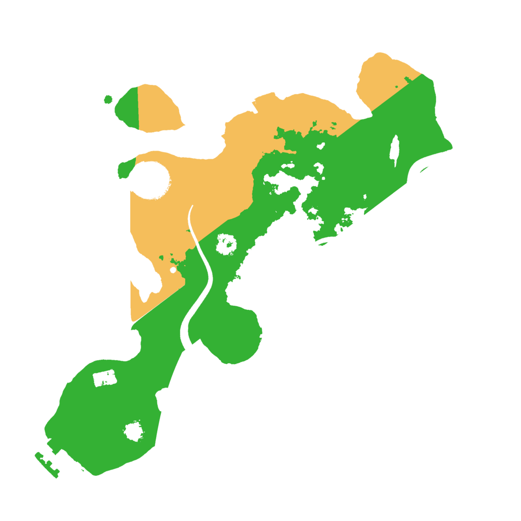 Biome Rust Map: Procedural Map, Size: 2500, Seed: 1331288570