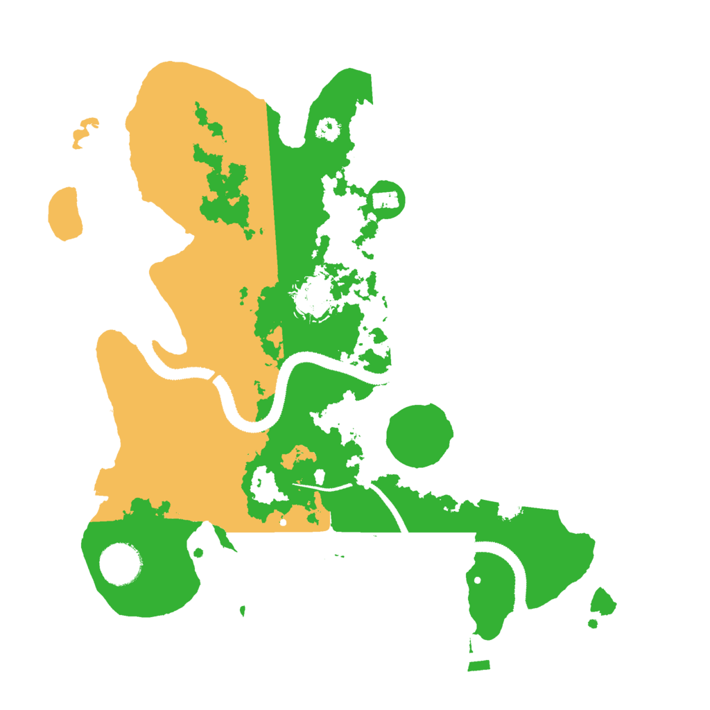 Biome Rust Map: Procedural Map, Size: 3000, Seed: 1099500620