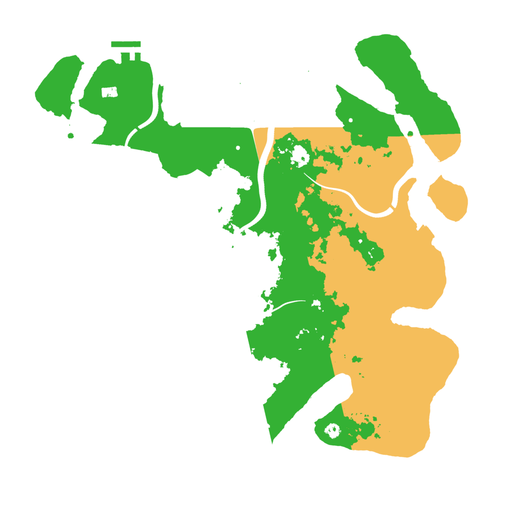 Biome Rust Map: Procedural Map, Size: 3500, Seed: 45436113