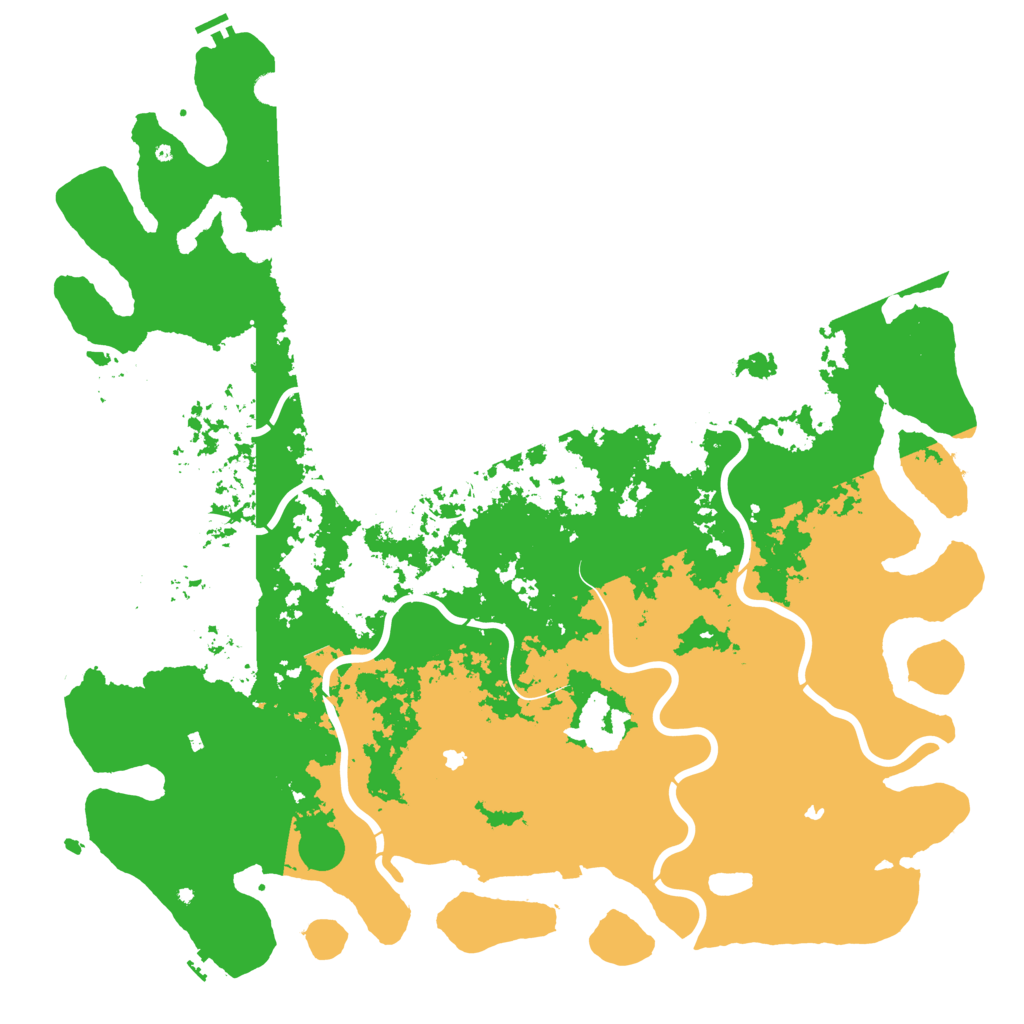 Biome Rust Map: Procedural Map, Size: 6000, Seed: 11201