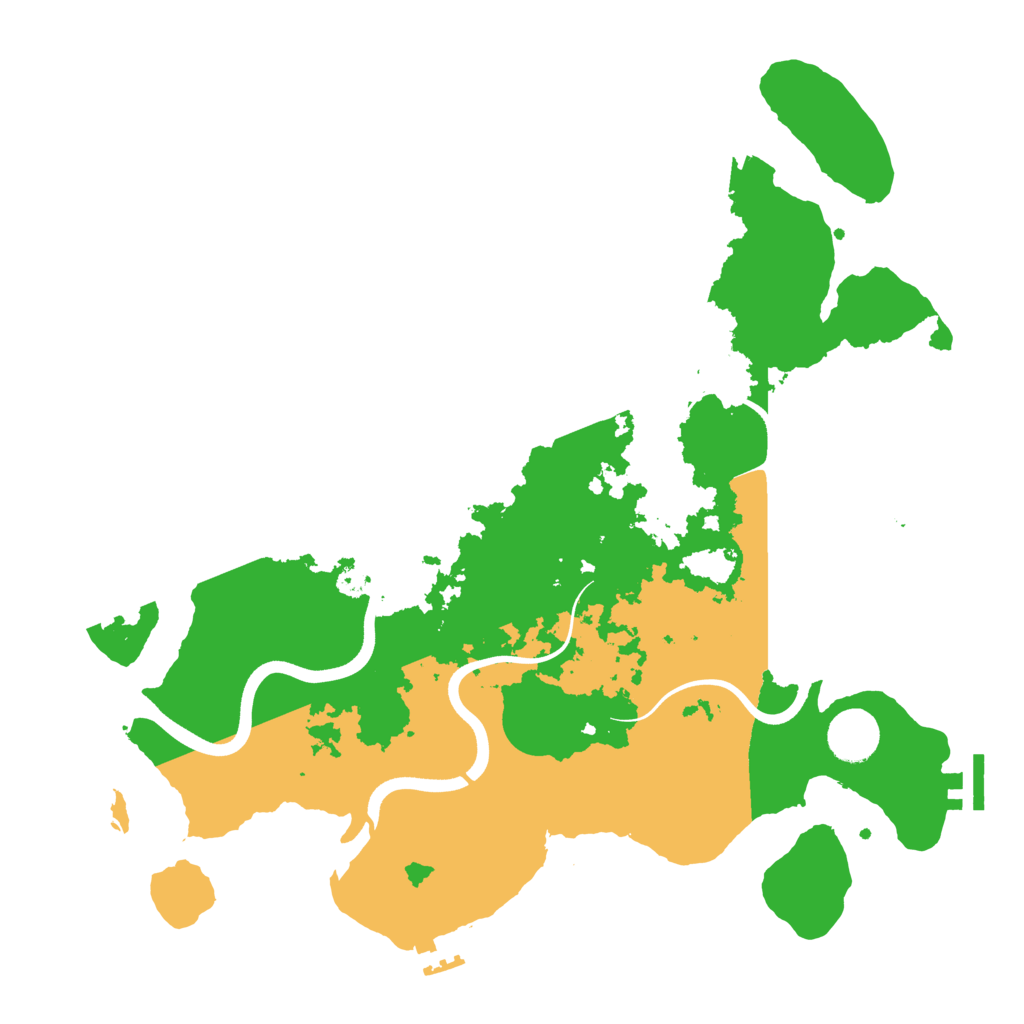 Biome Rust Map: Procedural Map, Size: 3700, Seed: 987672221