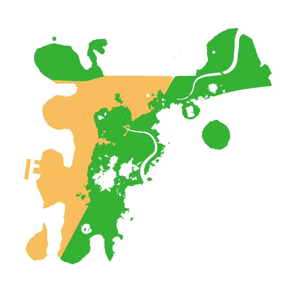Biome Rust Map: Procedural Map, Size: 3000, Seed: 19210
